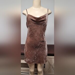 New Re:Named Velour Bodycon Dress S